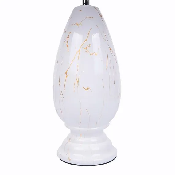 LUMION 8218/1T CLASSI (В 2-Х КОРОБКАХ) LN25 379 белый, керамика/текстиль Настольная лампа Е27 1*60W 220V SHARLIN, изображение 7