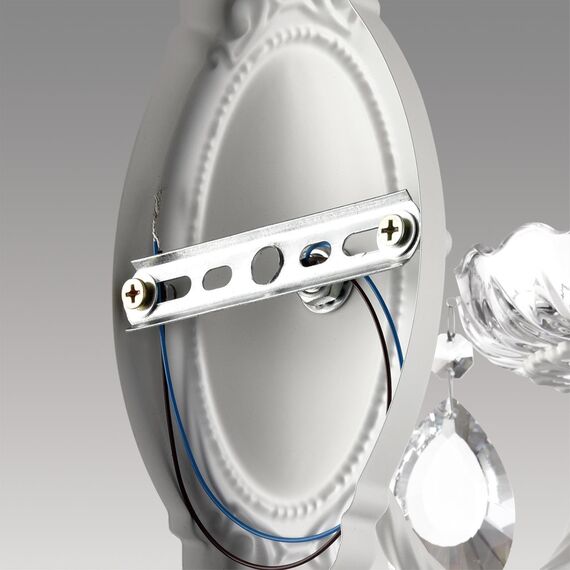 LUMION 8189/1W CLASSI LN25 23 белый металл/хрусталь Бра E14 1*40W 220V SNOW, изображение 7