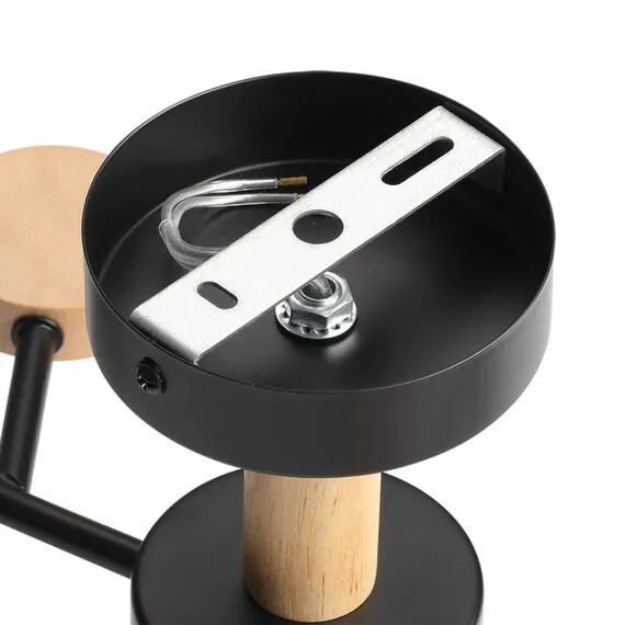 LUMION 8194/5C COMFI LN25 261 черный, металл/дерево/пластик Потолочный светильник LED GX53 5*9W 220V CRYPTO, изображение 7