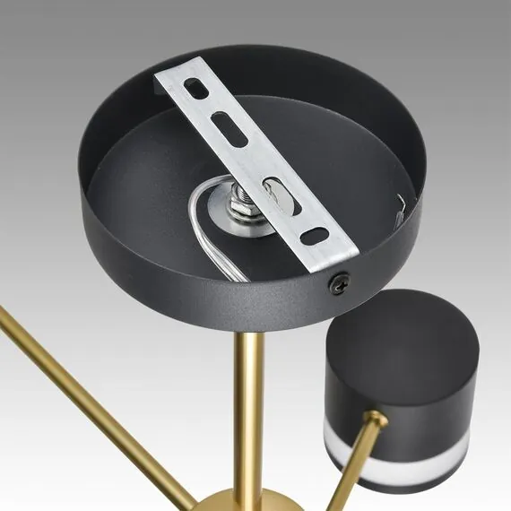 LUMION 8240/6C COMFI LN25 197 черный/латунь, металл/акрил Люстра потолочная LED GX53 6*7W 220V LANIKA, изображение 8