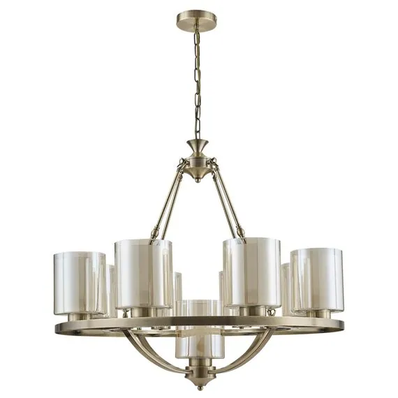 LUMION 6524/9 COUNTY LN23 39 античная латунь Люстра E27 9*60W 220V RIVERLY