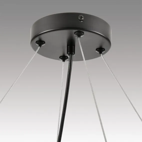 LUMION 8232/8 COMFI LN25 193 черный/прозрачный, металл/стекло Светильник подвесной LED GX70 8*10W 220V NATALINA, изображение 7