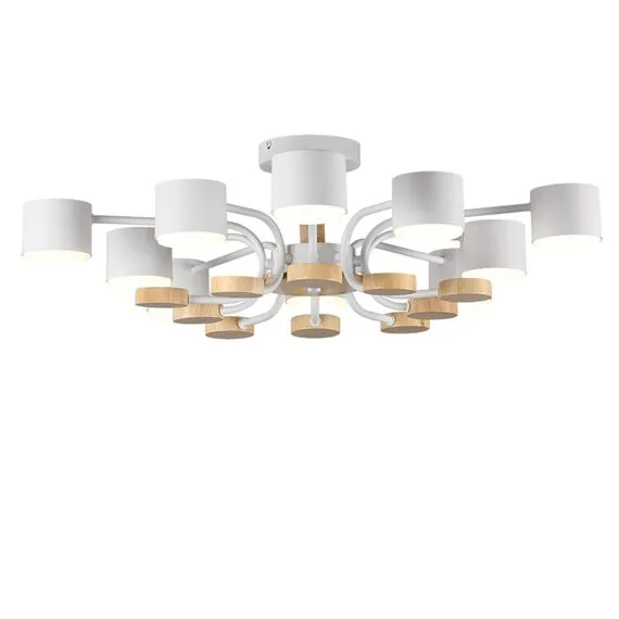 LUMION 8196/10C COMFI LN25 262 белый, металл/дерево/пластик Потолочный светильник LED GX53 10*9W 220V RONDO, изображение 6