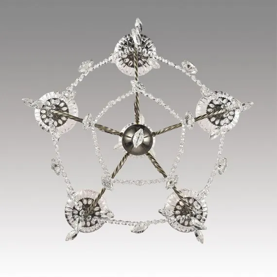 LUMION 8190/5 CLASSI LN25 24 античная бронза, металл/хрусталь Люстра E14 5*40W 220V LINN, изображение 5