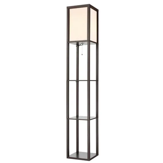 LUMION 8090/1F COMFI LN25 361 кофейный/белый, дерево/текстиль Торшер Е27 1*60W 220V PRACTIC, изображение 7