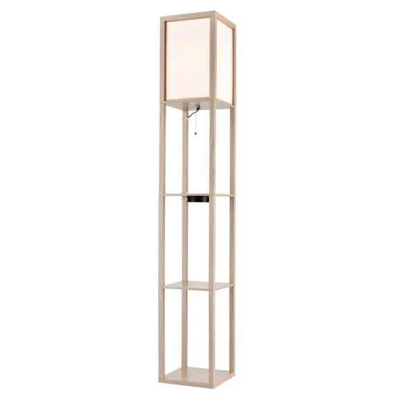 LUMION 8091/1F COMFI LN25 361 дерево/белый, дерево/текстиль Торшер Е27 1*60W 220V PRACTIC, изображение 7