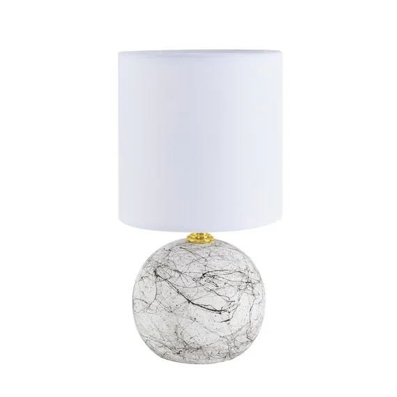 LUMION 8166/1T COUNTY LN25 000 белый, керамика/текстиль Настольная лампа E14 1*40W 220V VILANA