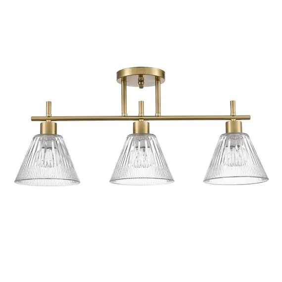 LUMION 8188/3C COMFI LN25 190 латунь/прозрачный, металл/стекло Потолочный светильник E14 3*40W 220V VIVIAN