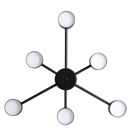 LUMION 8234/6C COMFI LN25 000 черный, металл/акрил Люстра потолочная LED GX53 6*10W + LED-проектор 3*5W 2700К 220V VIRSAVA, изображение 6