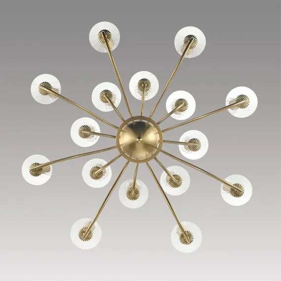 LUMION 8033/16 CLASSI LN25 16 медь, металл/стекло Люстра подвесная Е14 16*40W 220V INCANTO, изображение 6