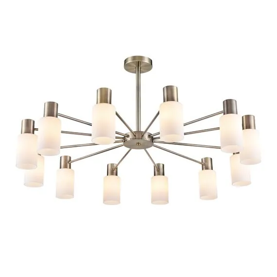 LUMION 8100/12C COMFI LN25 73 бронза/белый металл/стекло Люстра потолочная Е14 12*40W 220V MAVE, изображение 7