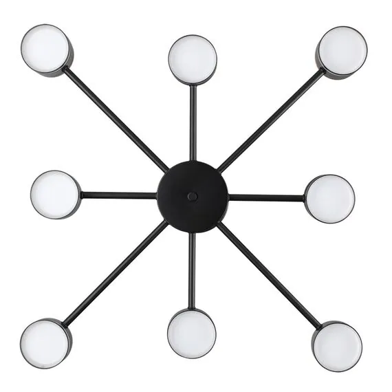 LUMION 8234/8C COMFI LN25 000 черный, металл/акрил Люстра потолочная LED GX53 8*10W + LED-проектор 4*5W 2700К 220V VIRSAVA, изображение 6