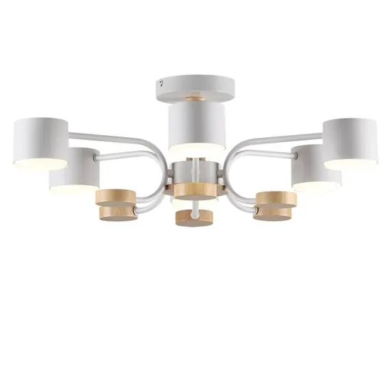 LUMION 8231/6C COMFI LN25 262 белый, металл/дерево/пластик Светильник потолочный LED GX53 6*9W 220V RONDO, изображение 6