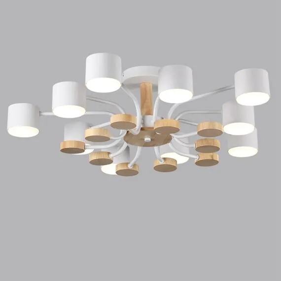 LUMION 8196/10C COMFI LN25 262 белый, металл/дерево/пластик Потолочный светильник LED GX53 10*9W 220V RONDO, изображение 5