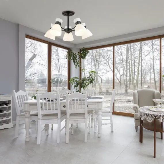 LUMION 4534/5C COMFI LN21 82 черный Люстра потолочная E27 5*60W 220V WILMA, изображение 3