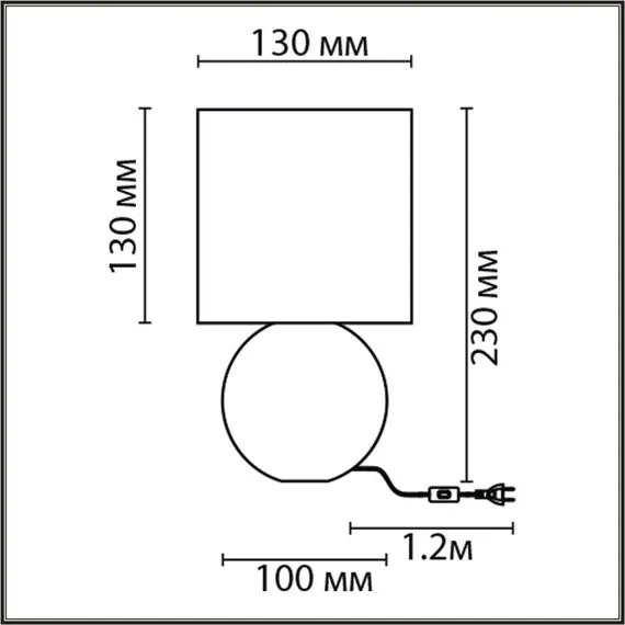 LUMION 8225/1T CLASSI LN25 383 розовый, керамика/текстиль Настольная лампа E14 1*40W 220V OCTAVIA, изображение 2