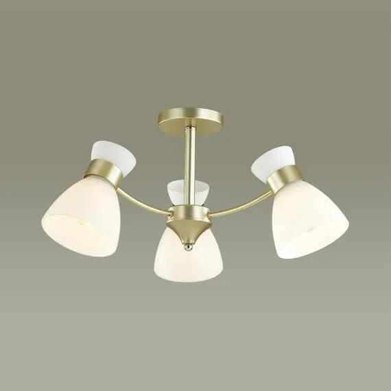 LUMION 4535/3C COMFI LN21 80 матовое золото Люстра потолочная E27 3*60W 220V WILMA, изображение 3