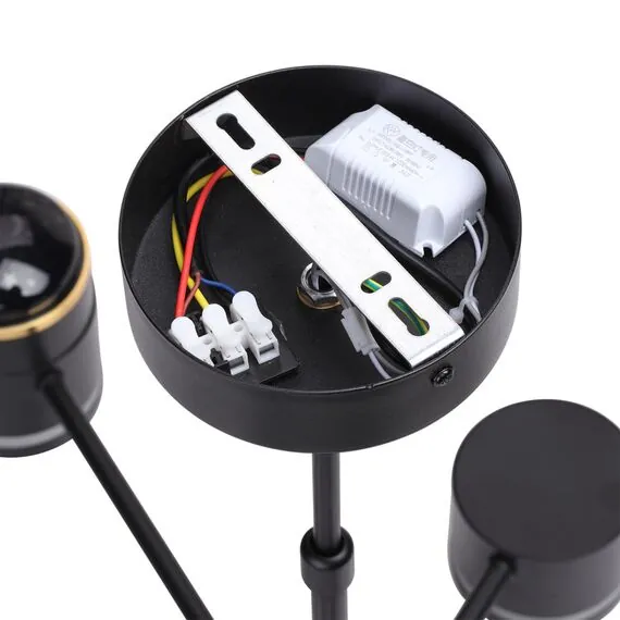 LUMION 8234/6C COMFI LN25 000 черный, металл/акрил Люстра потолочная LED GX53 6*10W + LED-проектор 3*5W 2700К 220V VIRSAVA, изображение 9