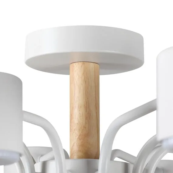 LUMION 8196/10C COMFI LN25 262 белый, металл/дерево/пластик Потолочный светильник LED GX53 10*9W 220V RONDO, изображение 9