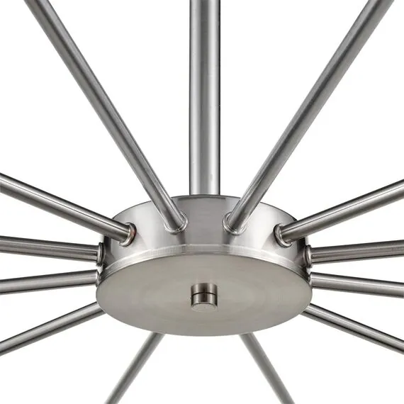 LUMION 8099/12C COMFI LN25 76 никель/белый металл/стекло Люстра потолочная Е14 12*40W 220V MAVE, изображение 3