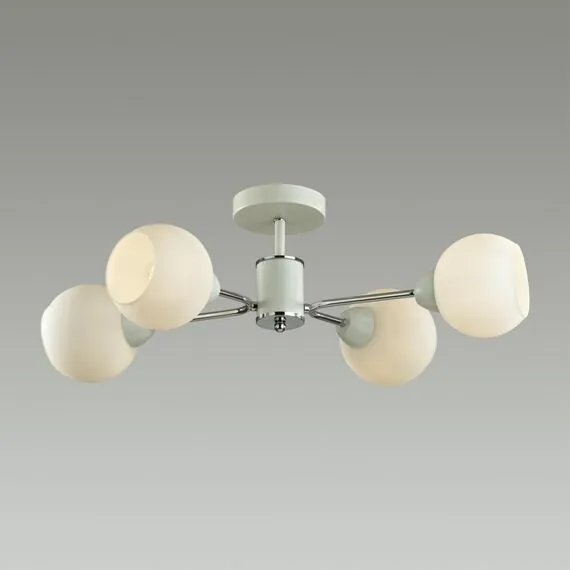 LUMION 5645/4C COMFI LN23  белый, хром Люстра потолочная E27 4*60W 220V KODI, изображение 3