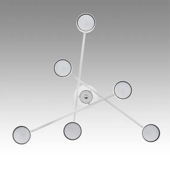 LUMION 8241/6C COMFI LN25 202 белый/хром, металл Люстра потолочная LED GX53 6*7W 220V KARINA, изображение 5