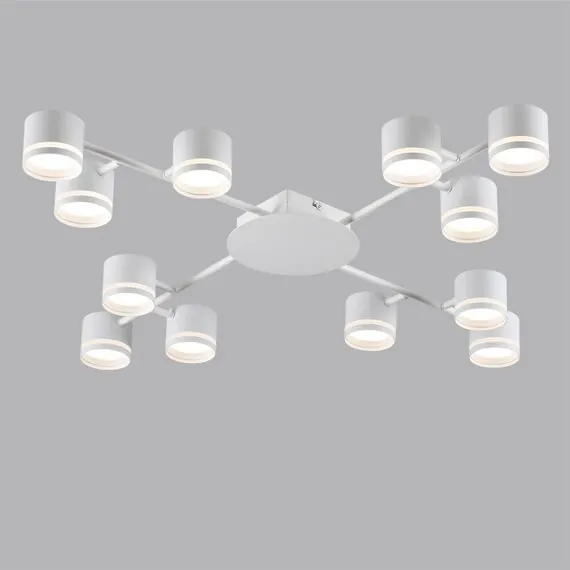 LUMION 8235/12C COMFI LN25 200 белый, металл Люстра потолочная LED GX53 12*12W 220V GARETA, изображение 5