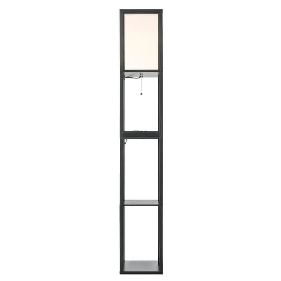 LUMION 8093/1F COMFI LN25 361 черный/белый, дерево/текстиль Торшер Е27 1*60W 220V PRACTIC, изображение 8