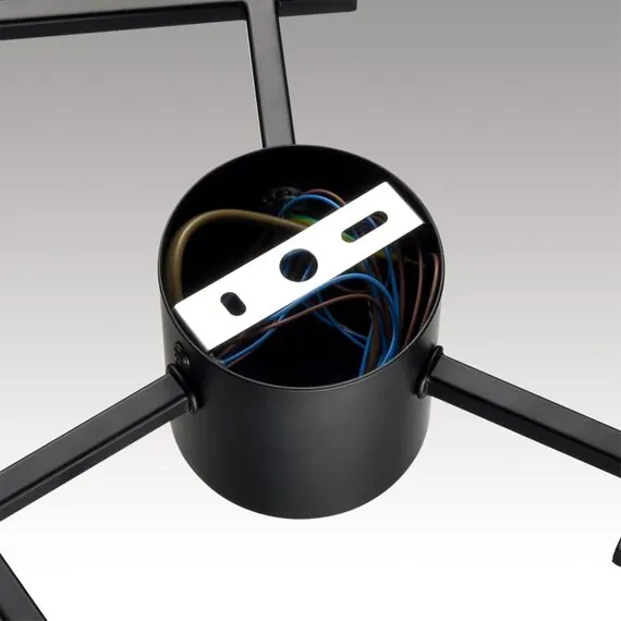 LUMION 8186/6C COMFI LN25 205 черный, металл Люстра потолочная LED GX53 6*7W 220V DABRA, изображение 6