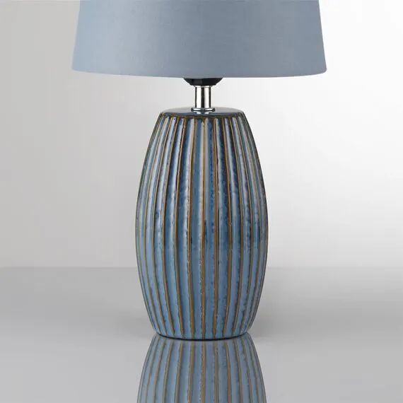 LUMION 8123/1T COMFI LN25 000 синий, керамика/текстиль Настольная лампа E27 1*60W 220V LAPUNA, изображение 6