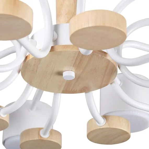 LUMION 8196/10C COMFI LN25 262 белый, металл/дерево/пластик Потолочный светильник LED GX53 10*9W 220V RONDO, изображение 3