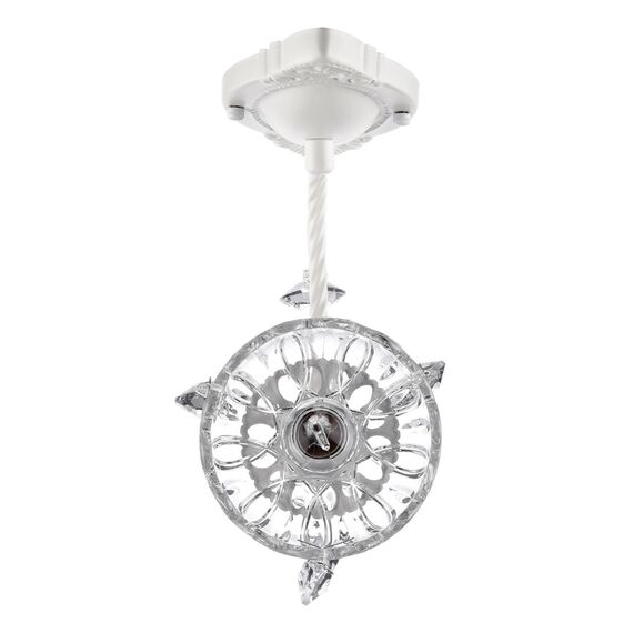 LUMION 8189/1W CLASSI LN25 23 белый металл/хрусталь Бра E14 1*40W 220V SNOW, изображение 5