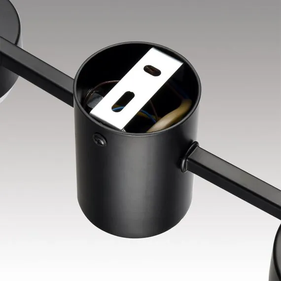 LUMION 8187/6C COMFI LN25 207 черный, металл Люстра потолочная LED GX53 6*7W 220V SANATA, изображение 6