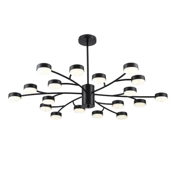 LUMION 8117/18 COMFI LN25 195 черный, металл Люстра LED GX53 18*7W 220V TORINA, изображение 7