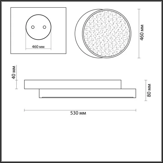 LUMION 4509/72CL LEDIO LN20 000 белый, черный Люстра потолочная диммир. с ДУ LED 72W 3000-6000К 6120Лм 220V AGATHA, изображение 2