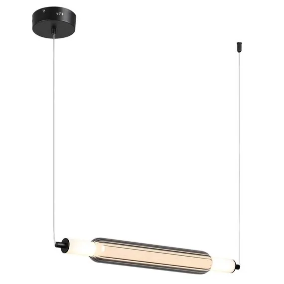 LUMION 6556/15L LEDIO LN25 237 черный/дымчатый/металл/акрил, стекло Подвес LED 15W 4000К 220V TRENDY, изображение 5