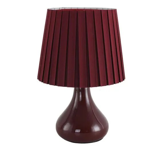 LUMION 8185/1T COUNTY LN25 000 бордовый, керамика/текстиль Настольная лампа E14 1*40W 220V NAINA