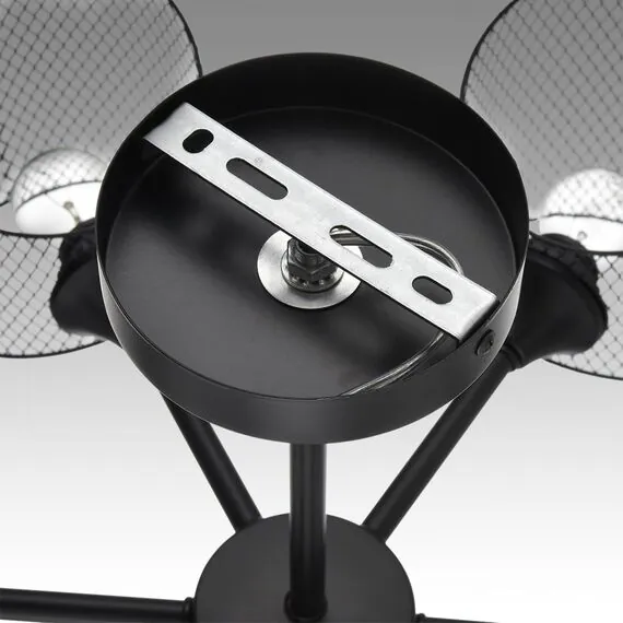 LUMION 8238/6C COUNTY LN25 258 черный металл Люстра потолочная Е27 6*60W 220V TIDINA, изображение 8