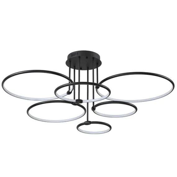 LUMION 6506/99CL LEDIO LN23 229 чёрный Люстра потолочная LED 156W 3000-6000K 9899Лм 220V URSULA