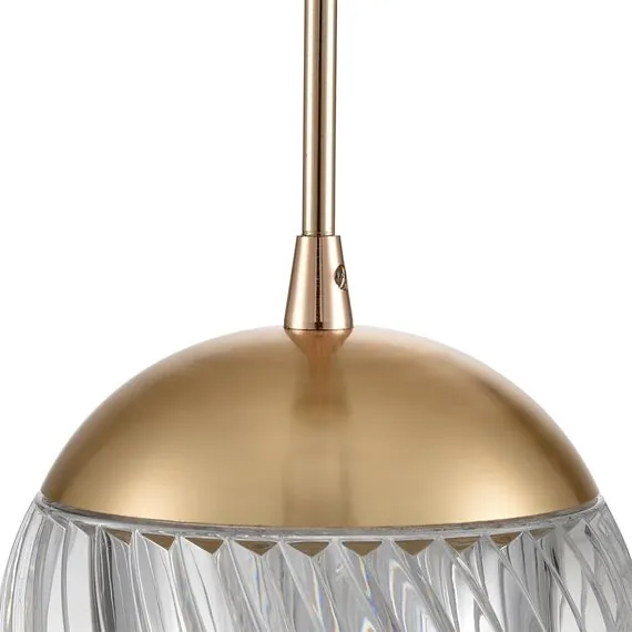 LUMION 8083/1A LEDIO LN25 320 золото/прозрачный, металл/акрил Подвесной светильник LED 1*3W 220V RIMINI, изображение 4