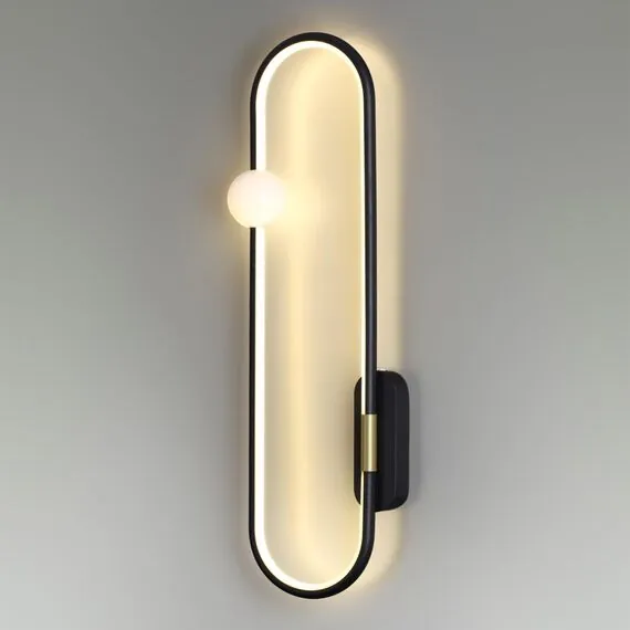 LUMION 5607/20WL LEDIO LN23 357 черный Настенный светильник LED 20W 3000К 1360Лм 220V HARLOW, изображение 3