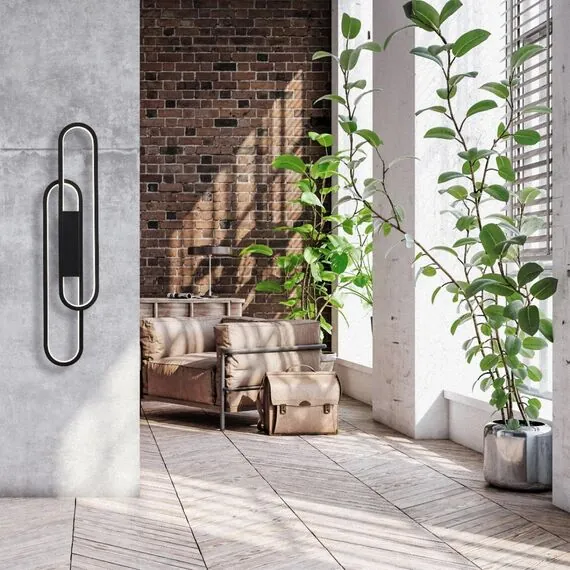 LUMION 5610/37WL LEDIO LN23 355 черный Настенный светильник LED 37W 4000К 1679Лм 220V CLIPE, изображение 3