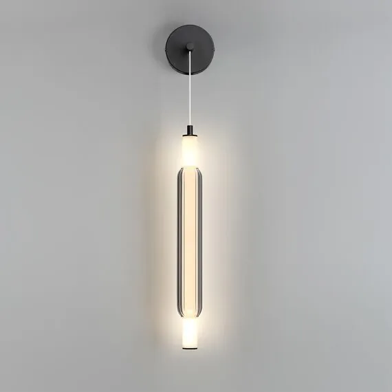 LUMION 6556/15WL LEDIO LN25 237 черный/дымчатый/металл/акрил, стекло Бра LED 15W 4000К 220V TRENDY, изображение 4