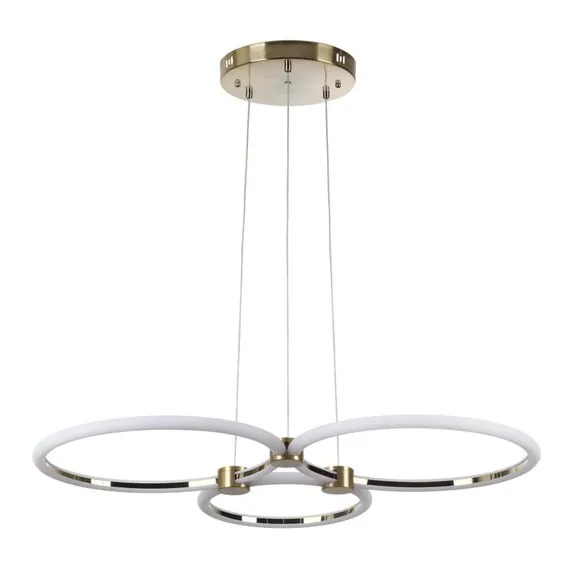 LUMION 5297/80L LEDIO LN23 085 золотой Светильник подвесной LED диммир. с ДУ 80W 3000-6000К 6232Лм 220V NOVA