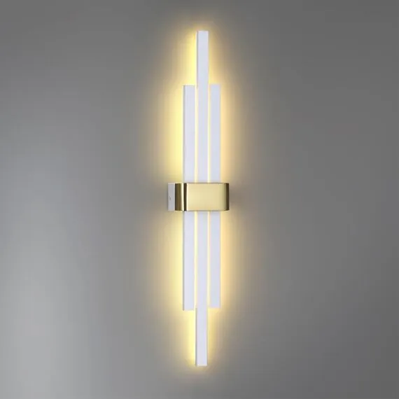 LUMION 5686/18WL LEDIO LN23 350 золотой, белый Настенный светильник LED 18W 3000K 1350Лм 220V TOVE, изображение 3