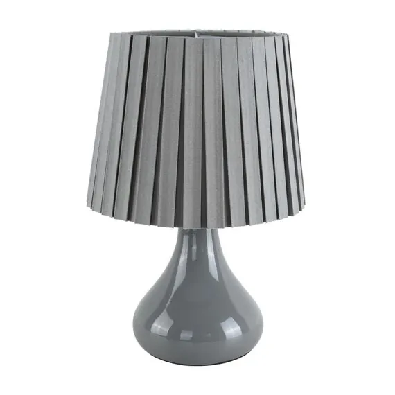 LUMION 8184/1T COUNTY LN25 000 серый, керамика/текстиль Настольная лампа E14 1*40W 220V NAINA