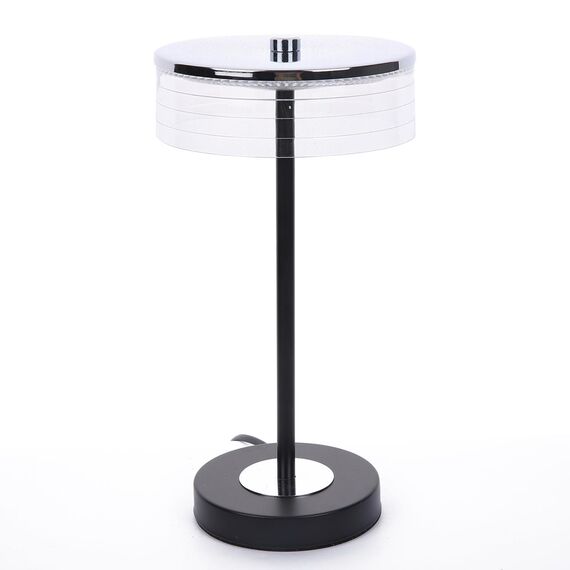 LUMION 8203/1TL LEDIO LN25 393 серебро/черный/прозрачный, металл/акрил Настольная лампа LED 7W 400К 220V SATIANA, изображение 6