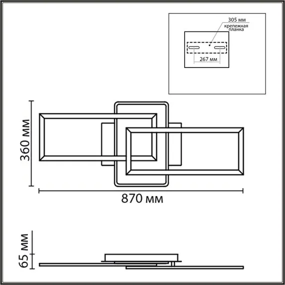 LUMION 8021/90CL LEDIO LN24 черный/золотой/черный, металл/акрил Потолочный светильник LED 90W 220V 3000-6500К GOLDY, изображение 2