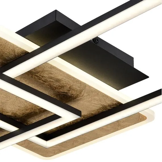 LUMION 8021/90CL LEDIO LN24 черный/золотой/черный, металл/акрил Потолочный светильник LED 90W 220V 3000-6500К GOLDY, изображение 4