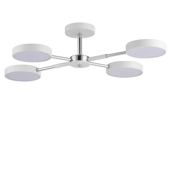 LUMION 5659/72CL LEDIO LN23 281 белый, хром Люстра потолочная LED 72W 3000-6000K 3902Лм 220V MIKA